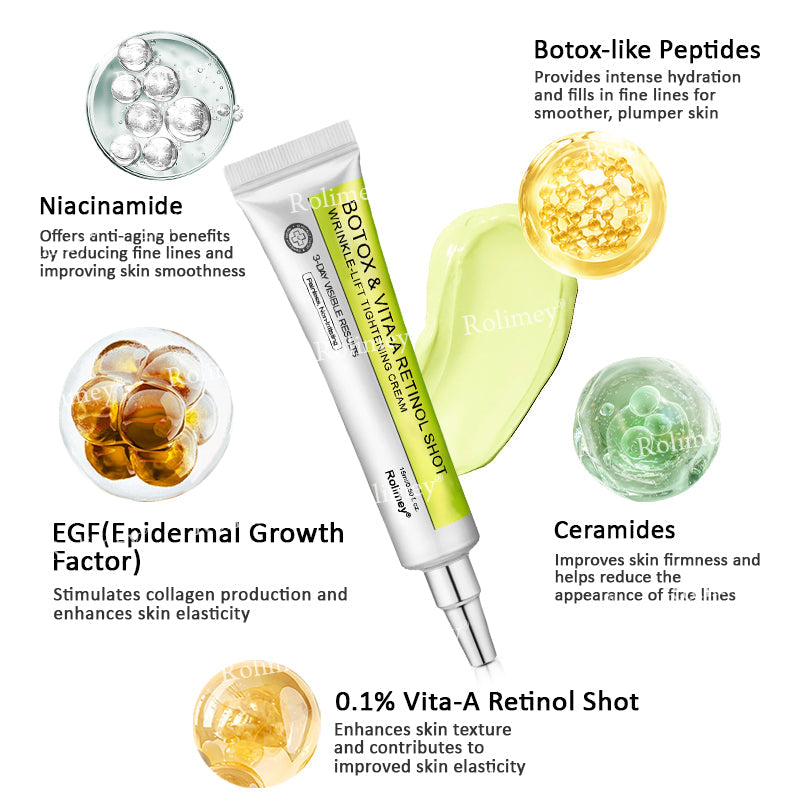 Rolimey® Botox & Vita A Retinol Shot Wrinkle-Lift Tightening cream