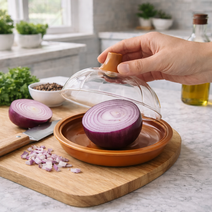 biluti® Clear Onion Saver – BPA-Free Reusable Storage Pod