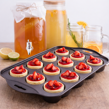 biluti® 12-Cup Mini Cheesecake Pan – Removable Base